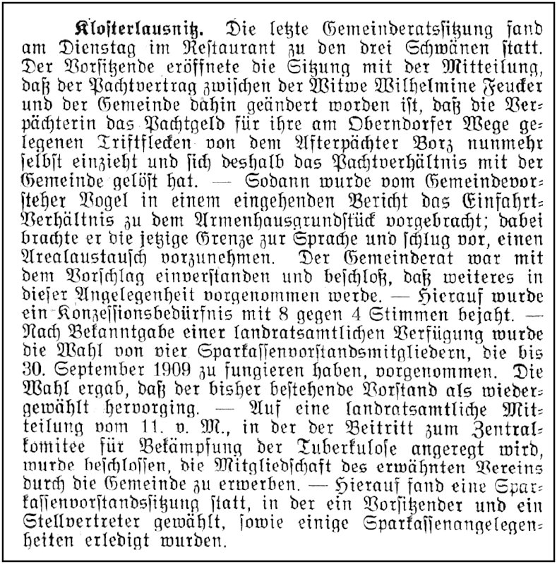 1906-10-19 Kl Gemeinderatssitzung